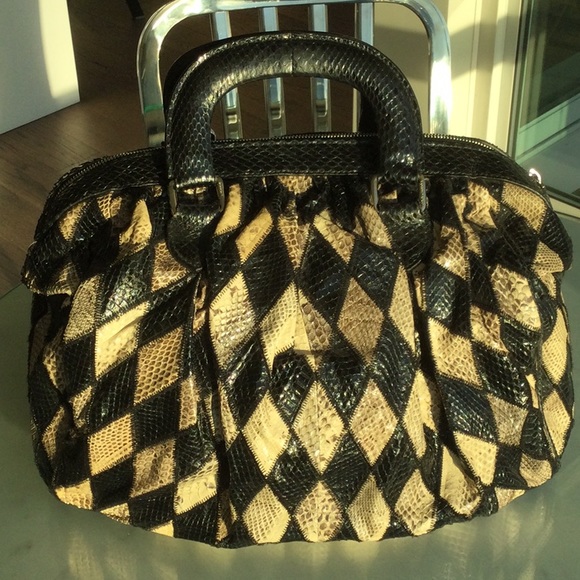 Dolce and Gabbana patchwork snakeskin Ms Curly bag - Picture 2 of 13